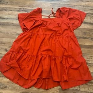 Abercrombie and Fitch TALL Red Swing Dress